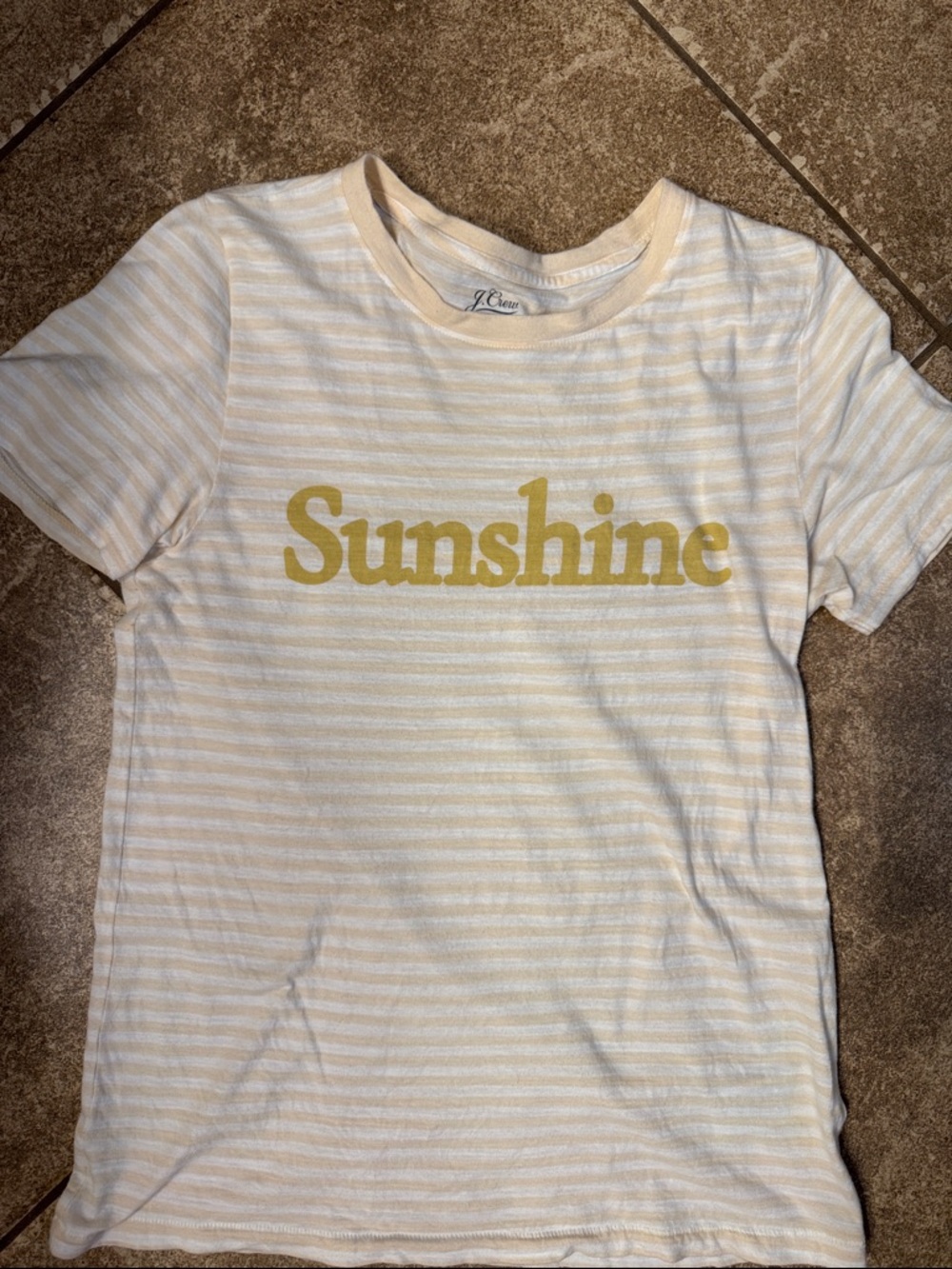 J. Crew Women 'Sunshine' Yellow Striped Tee